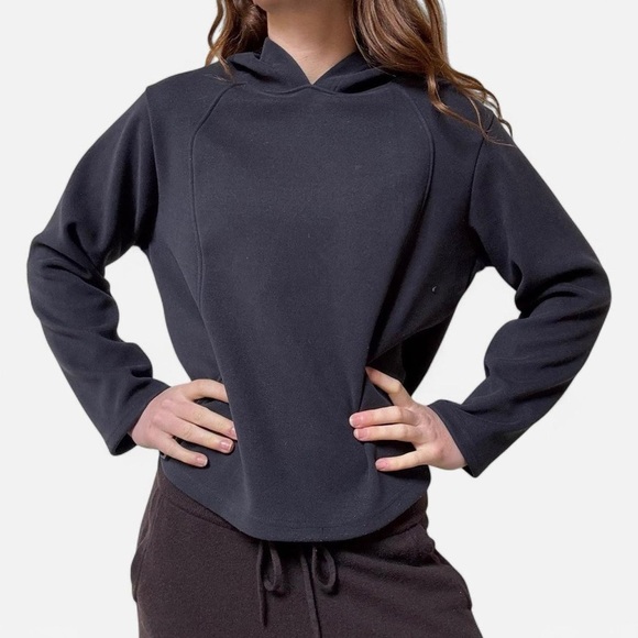 Lululemon dark grey soft pullover hoodie - Picture 1 of 7